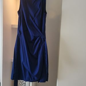 BOGO EVERYTHING $10 Navy cotton wrap dress